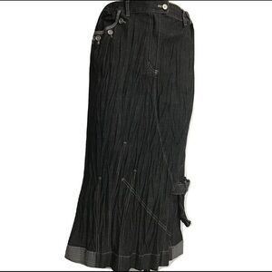 NWOT Jean Marc Philippe Grey Denim Skirt Fit 14-16